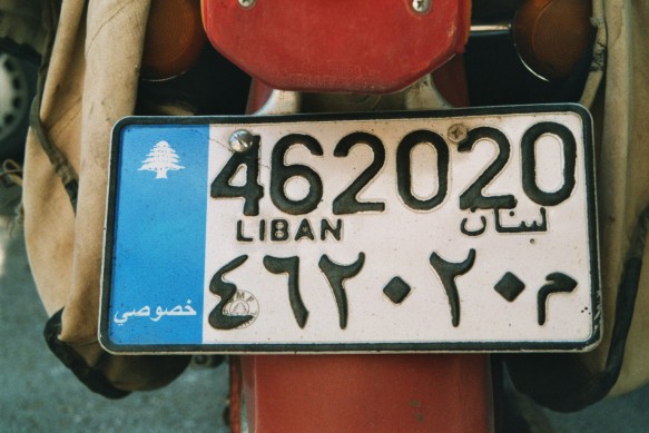 libanon - autokennzeichen