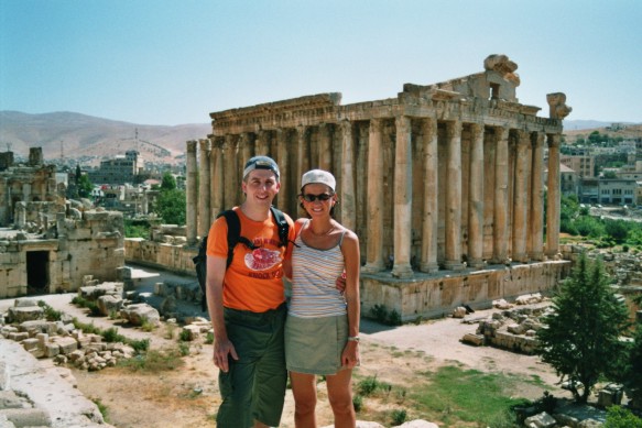 andy & anne in baalbeck